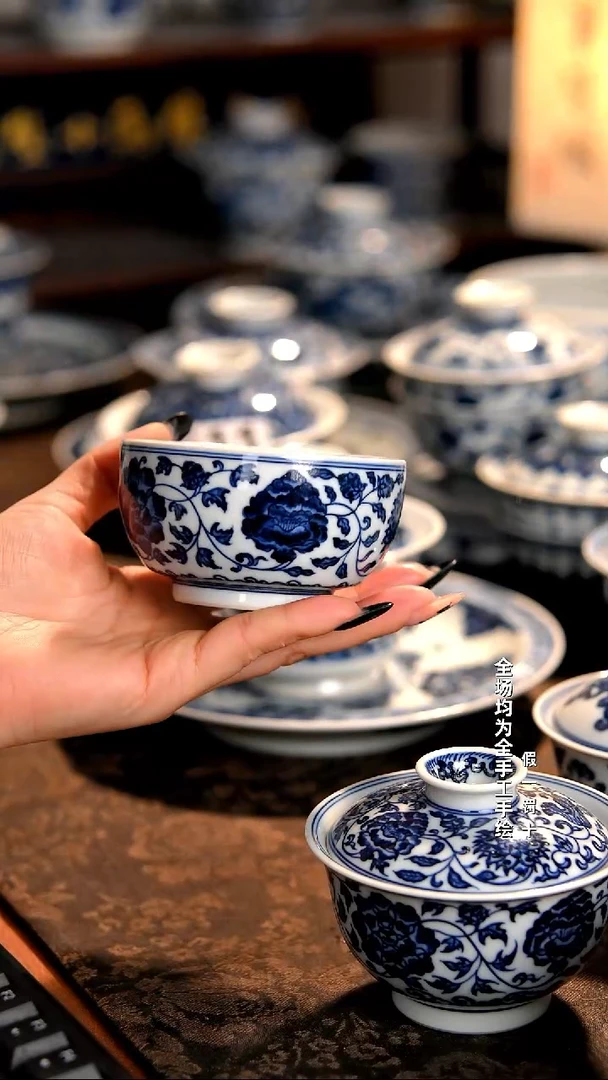 景德镇全手工手绘柴窑茶器福利