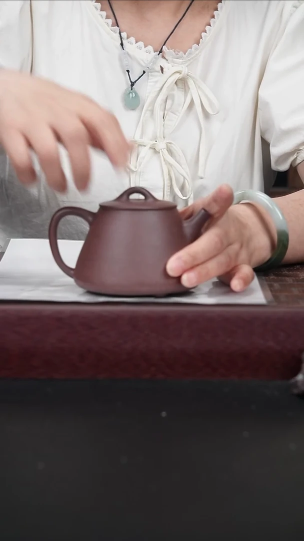 茶壶紫砂xj底槽青 高瓢
