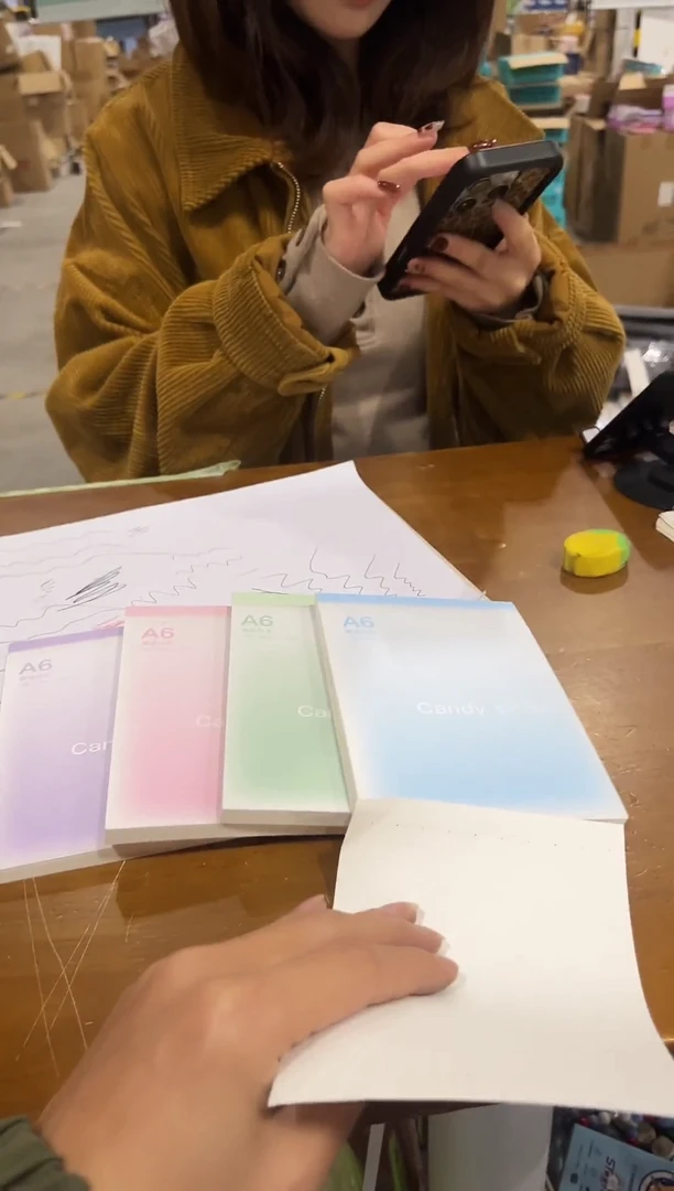 a6横线拍纸本4本装