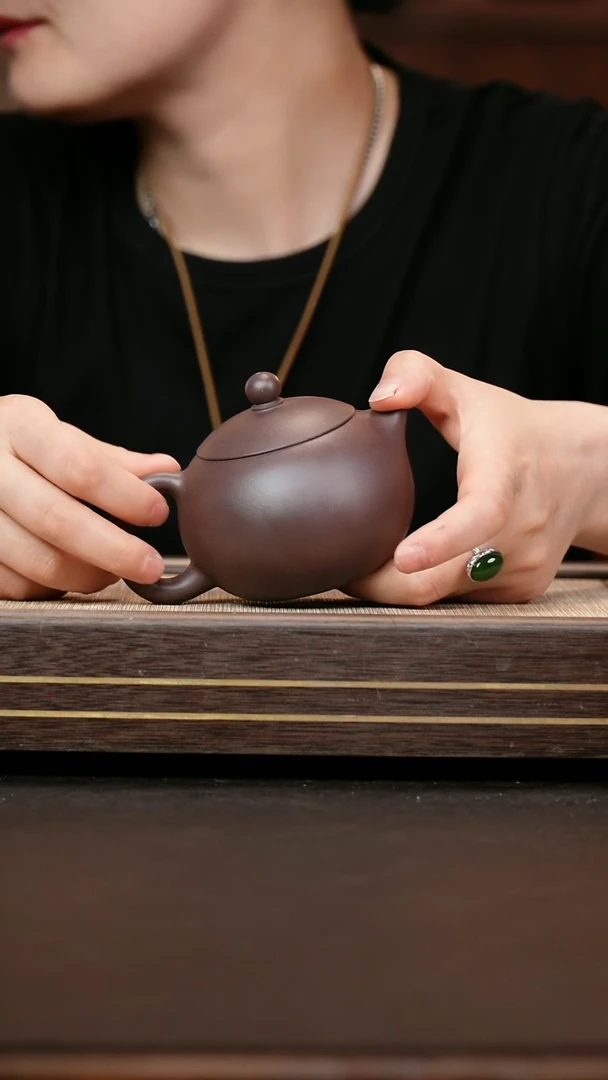 茶壶紫砂四号井底槽清  西施壶