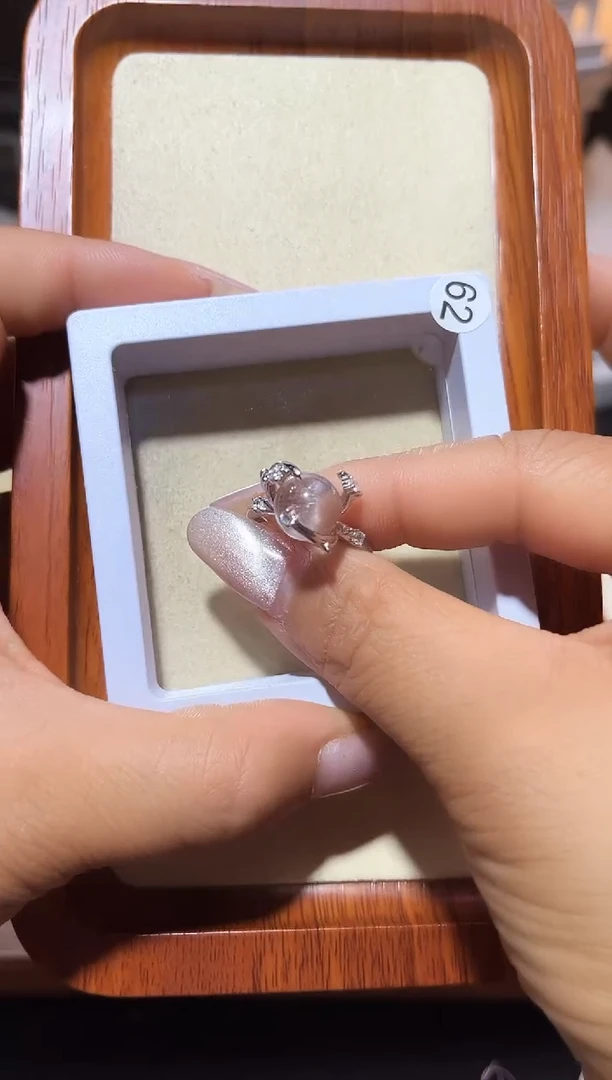 【闪购商品】水晶戒指银S925镶嵌定制