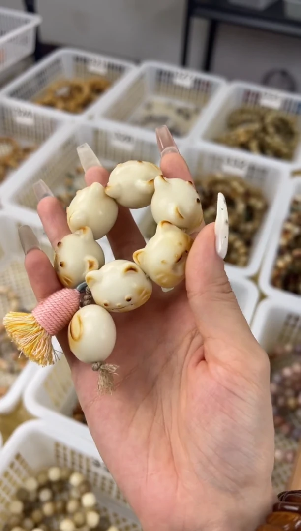 手串菩提根/象牙果猫猫头手捻牙果330