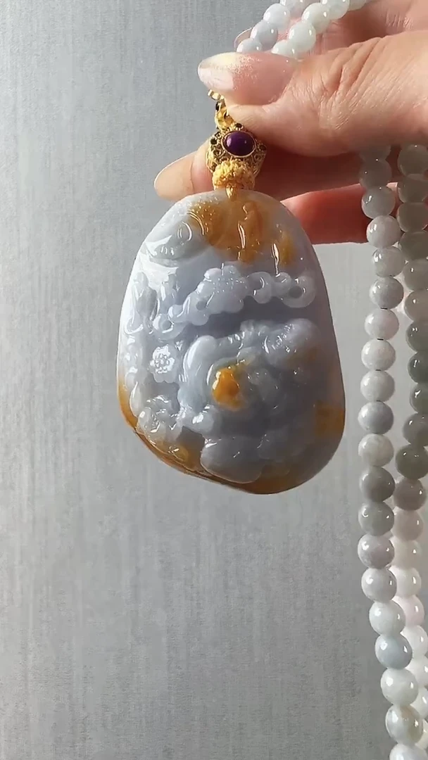 颈饰未镶嵌翡翠福公