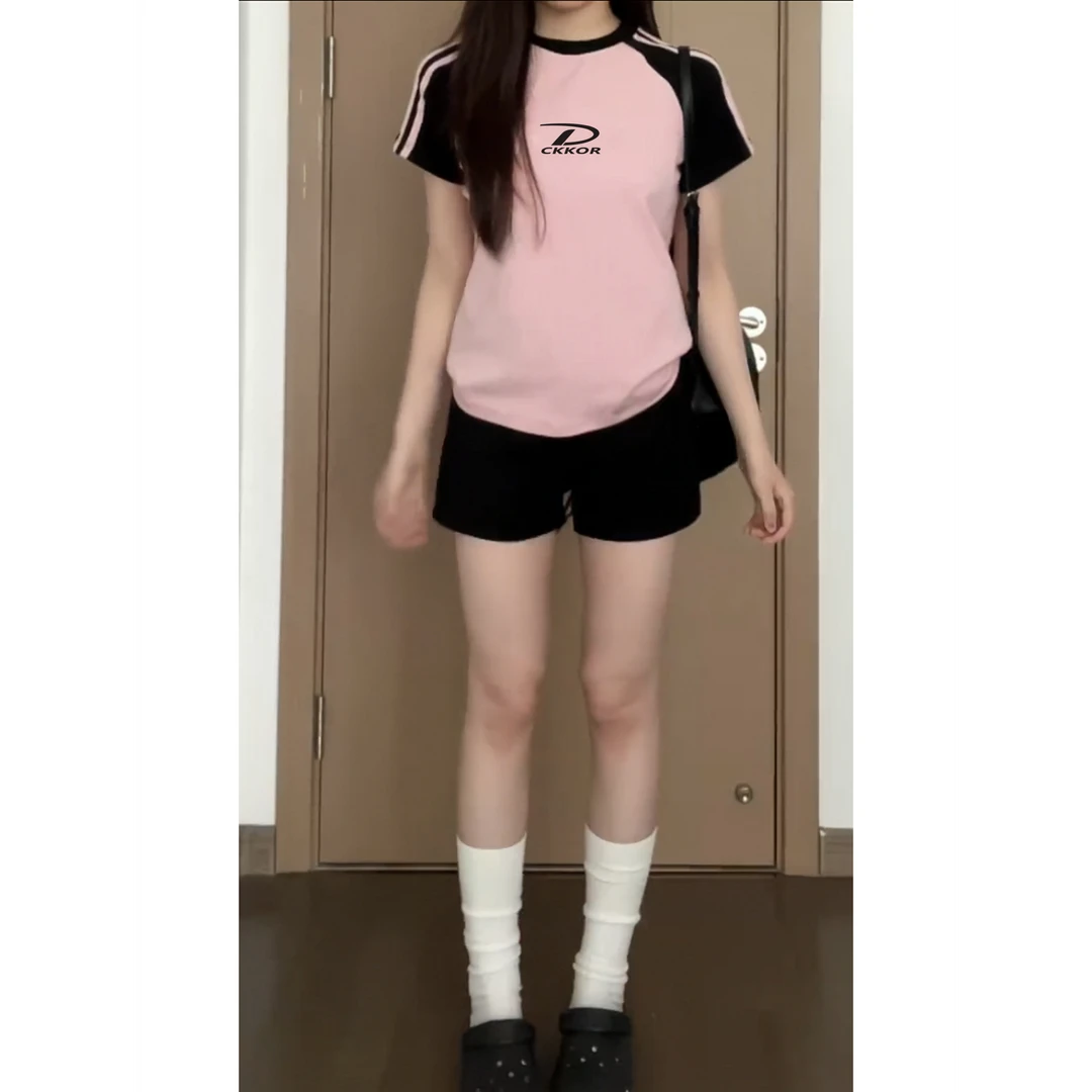 美式辣妹高腰包臀显高显腿长显瘦夏季短裤女百搭休闲短裤女