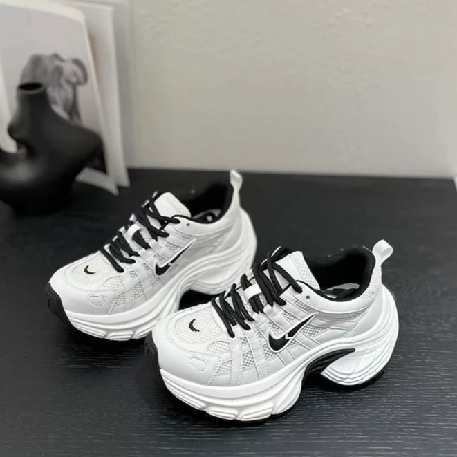 【千姿鸟女鞋】偏执者~2025春季新款巴黎厚底增高百搭老爹鞋运动鞋