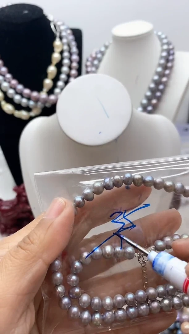 【闪购商品】淡水珍珠颈饰钛钢126