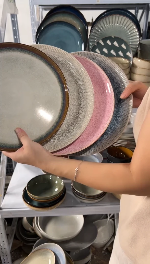 陶瓷外贸尾货瑕疵满20包邮X4 大盘组合