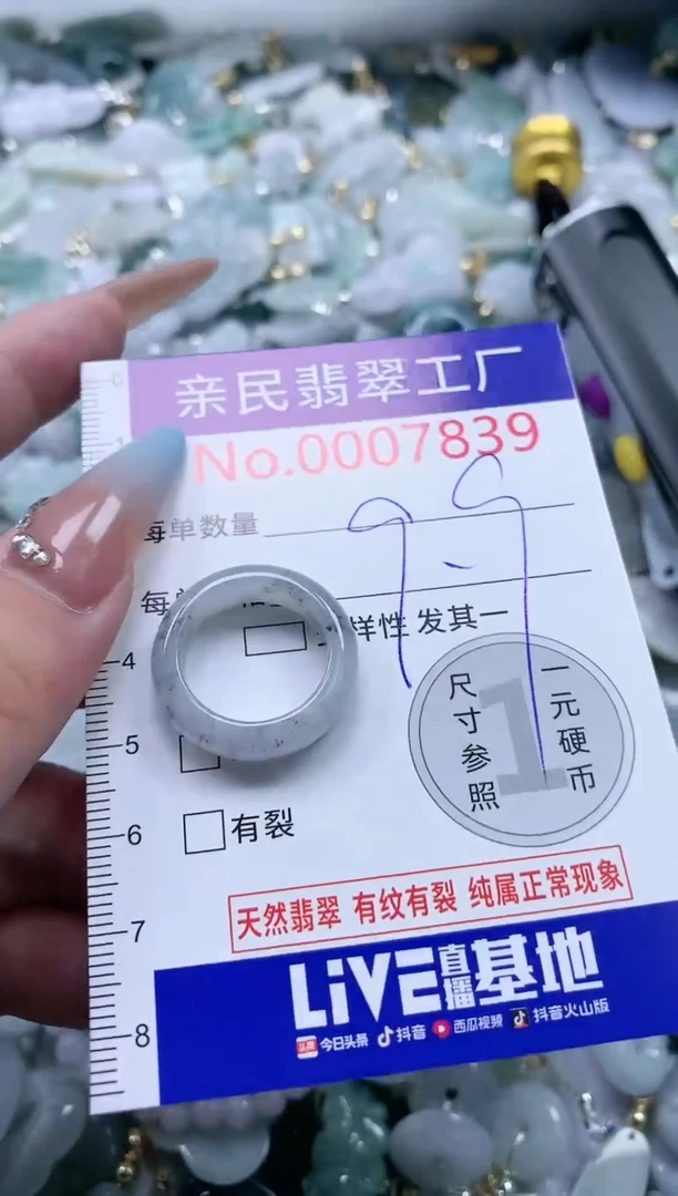 翡翠未镶嵌吊坠(不含链)7839