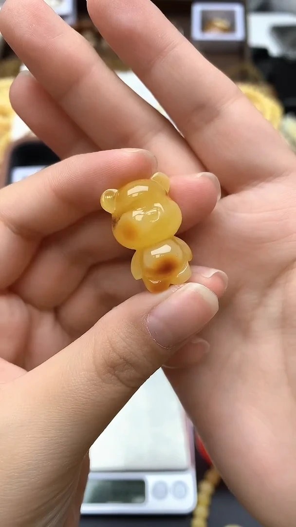 【闪购商品】蜜蜡珠宝奇石未镶嵌008琥珀蜜蜡花粉