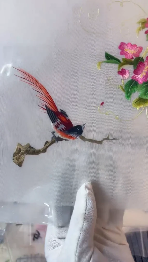 织绣婷**立纯手工苏绣双面绣绣布