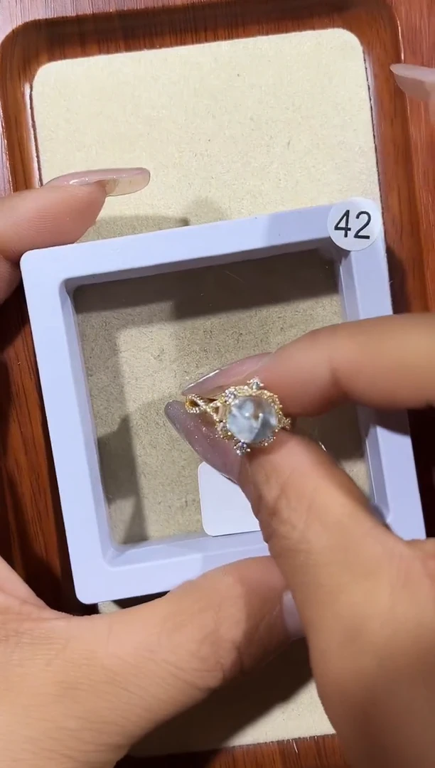 【闪购商品】水晶戒指银S925镶嵌定制