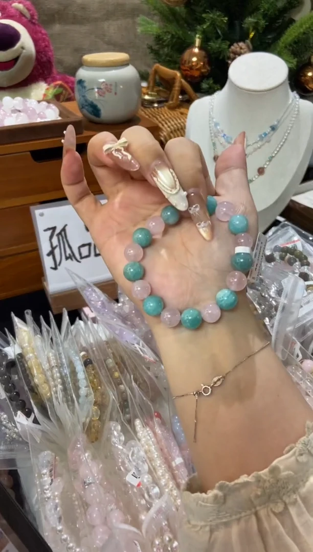 水晶手串未镶嵌孤品捡漏均匀瑕疵介意勿拍