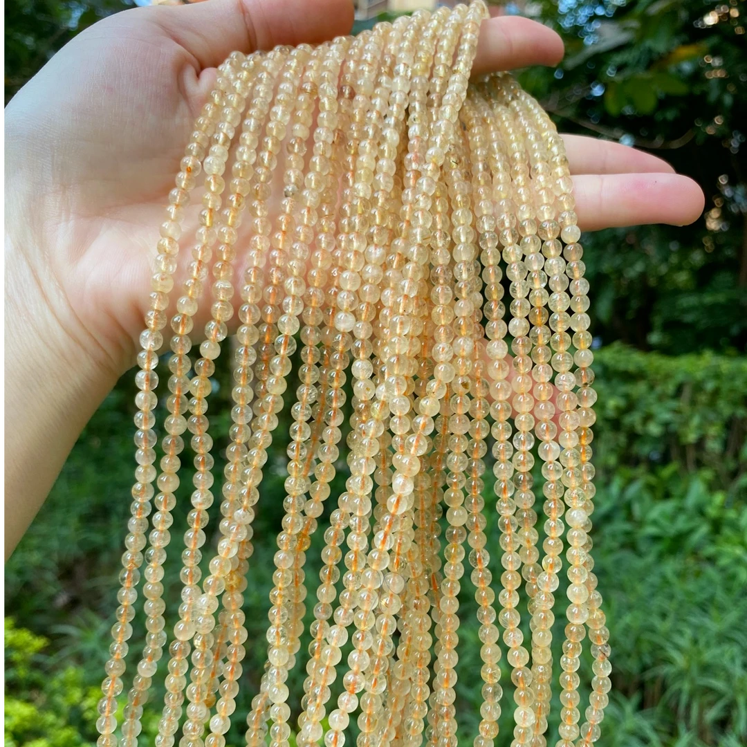天然金发晶三圈黄发晶多圈巴西水晶情侣手串显示气质送礼