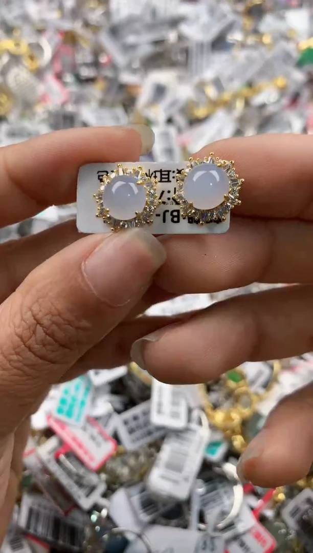 银S925镶嵌戒指翡翠777   3