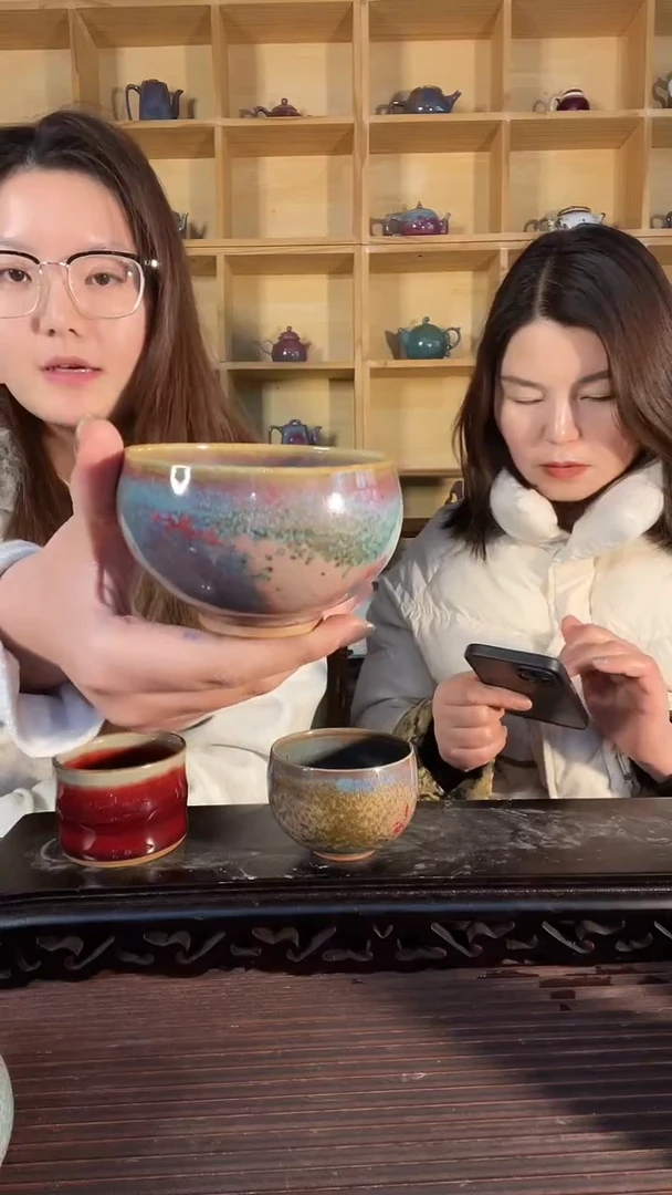 【闪购商品】摆件主人杯炭烧 土魂钧瓷