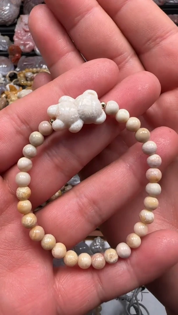 【闪购商品】硅化珊瑚（珊瑚玉）颈饰未镶嵌326