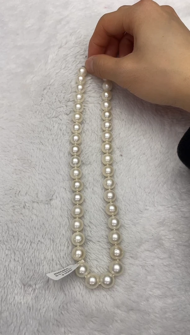 【闪购商品】海水珍珠颈饰未镶嵌澳白9-12mm（多样性发一）