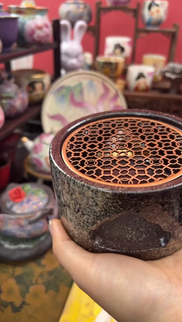 【闪购商品】志野窑变温茶器茶炉