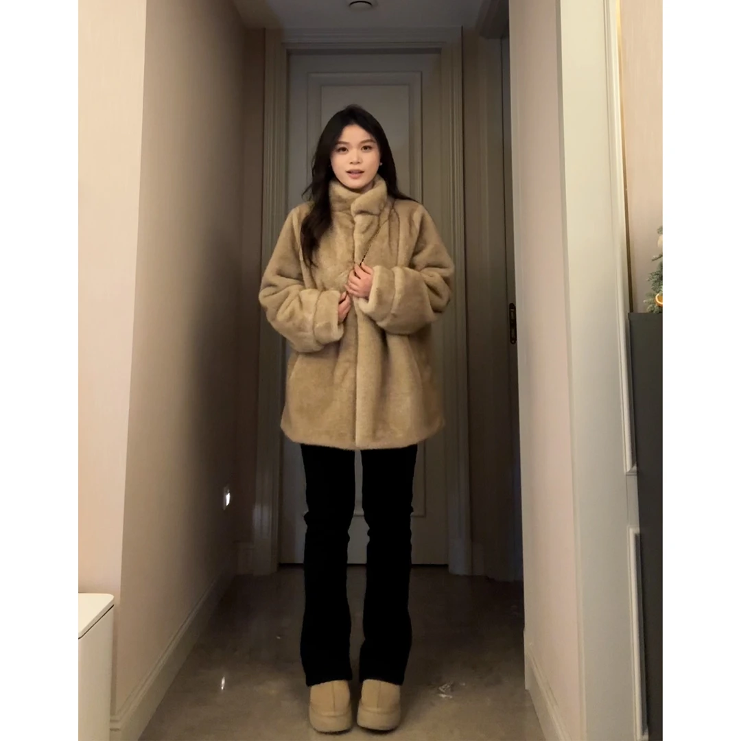 一口苏达富家千金 冬季加厚时尚轻奢保暖显瘦女士短外套A178