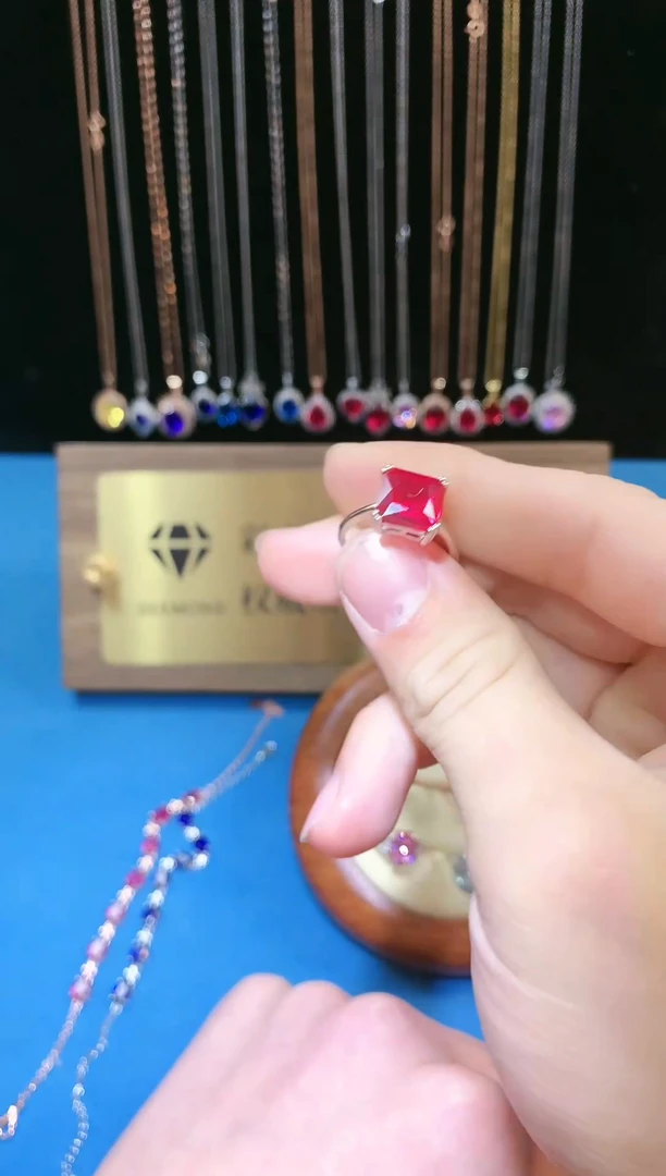 【闪购商品】红宝石戒指银S925镶嵌11111