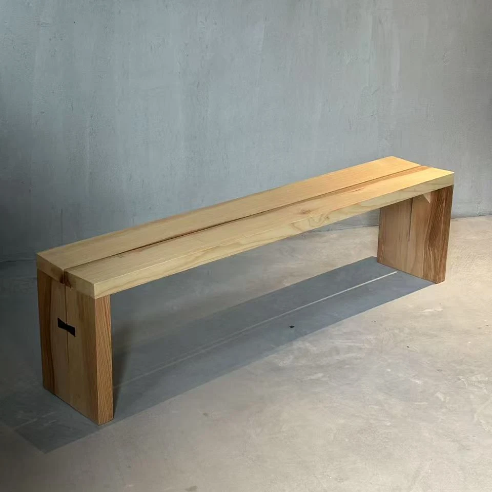 白蜡木折角长条凳