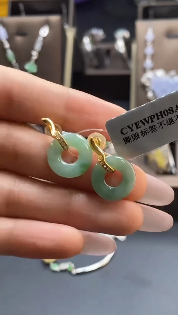 颈饰银S925镶嵌翡翠17355多样性发一