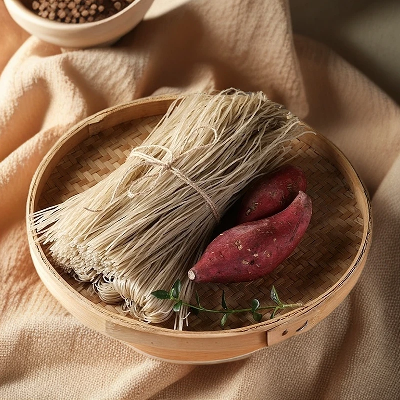 222地道河南特产农家手工自然晾晒地瓜纯红薯粉条