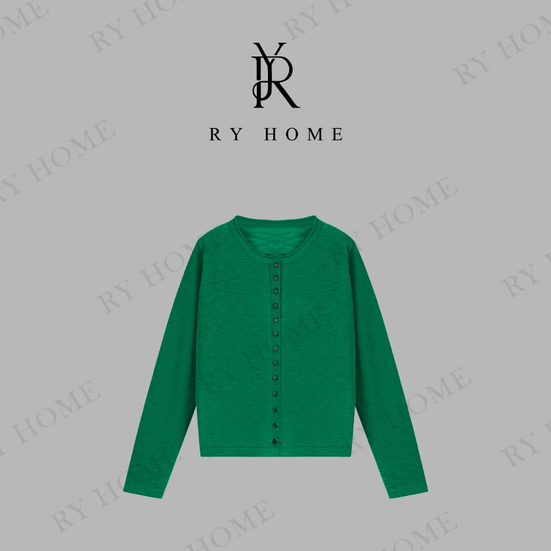 【容雨RYHOME】新款时尚圆领设计感开衫毛衣251M2837