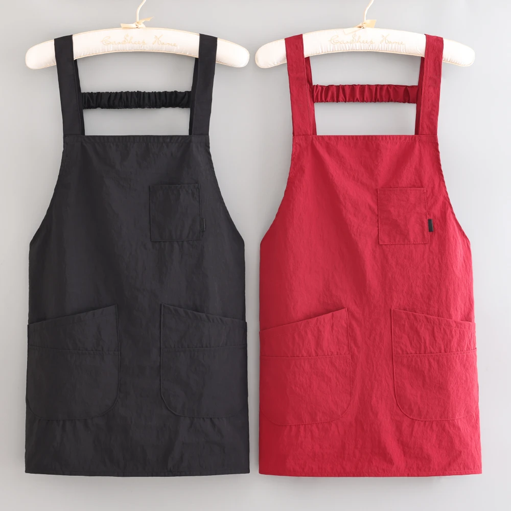 时尚成人围腰防泼水耐穿围裙厨房做饭餐饮罩衣家用定制logo工作服