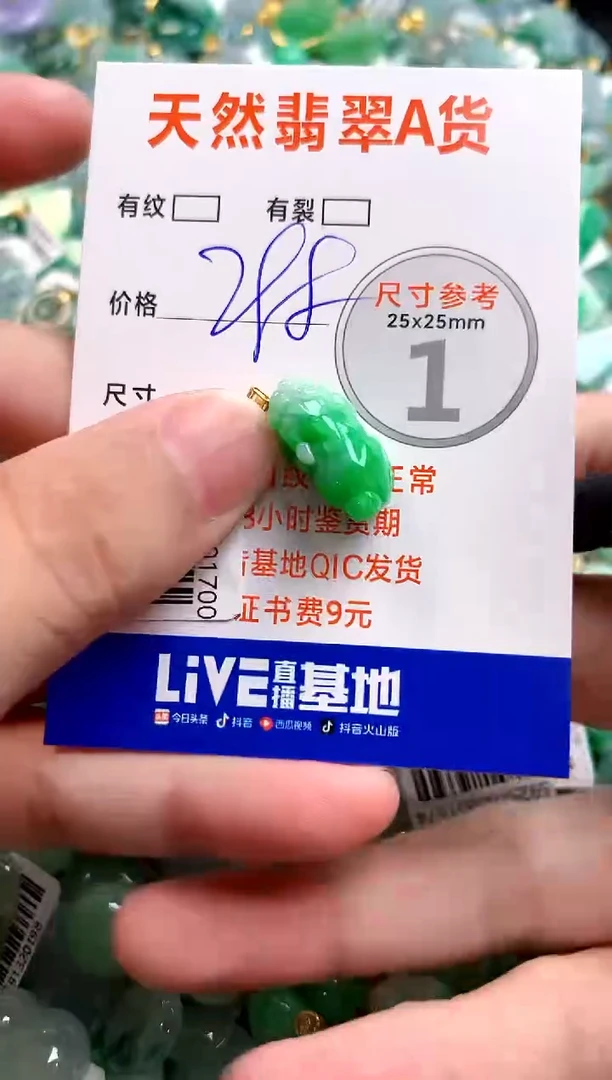 颈饰18K金镶嵌翡翠0466352545