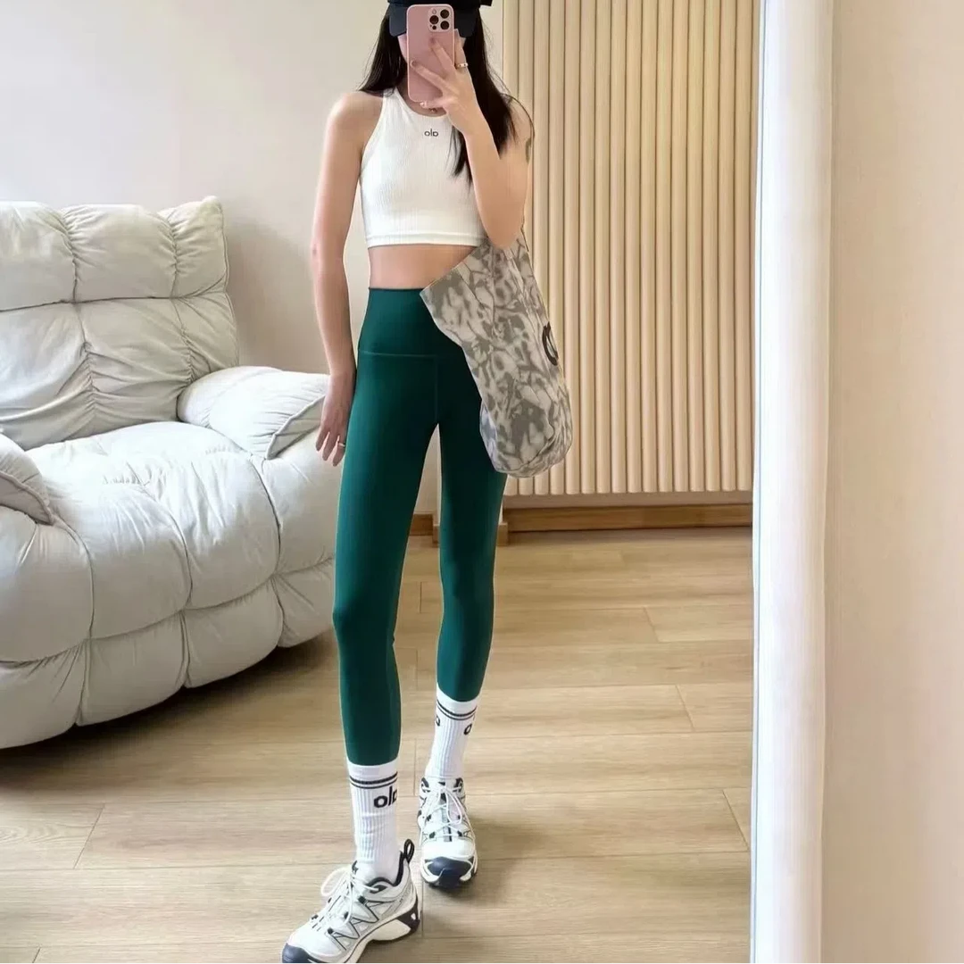 【alo yoga】瑜伽 Airlift 女士春秋高腰紧身九分长裤韩版休闲弹力
