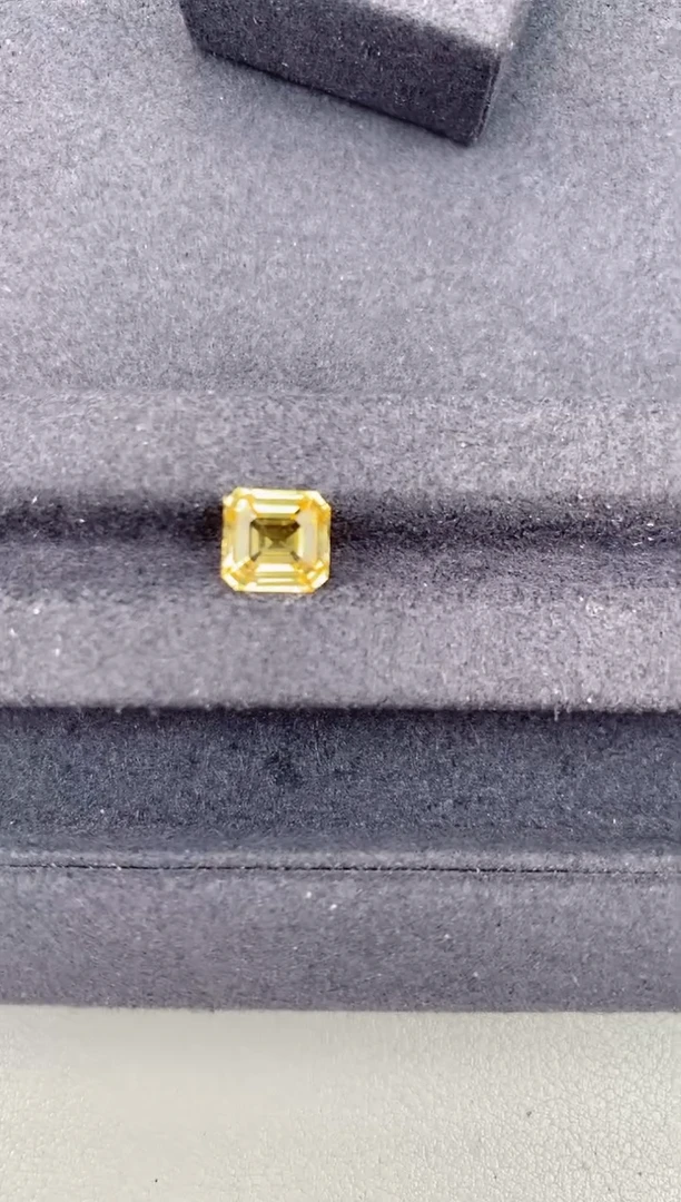 裸石彩色蓝宝石3ct 黄色蓝宝石FA