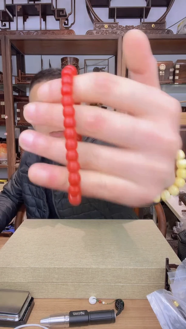 【闪购商品】乌木类书架534红7*8老型单圈手串