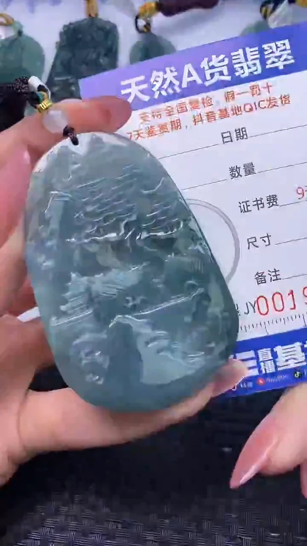 翡翠未镶嵌颈饰    9140