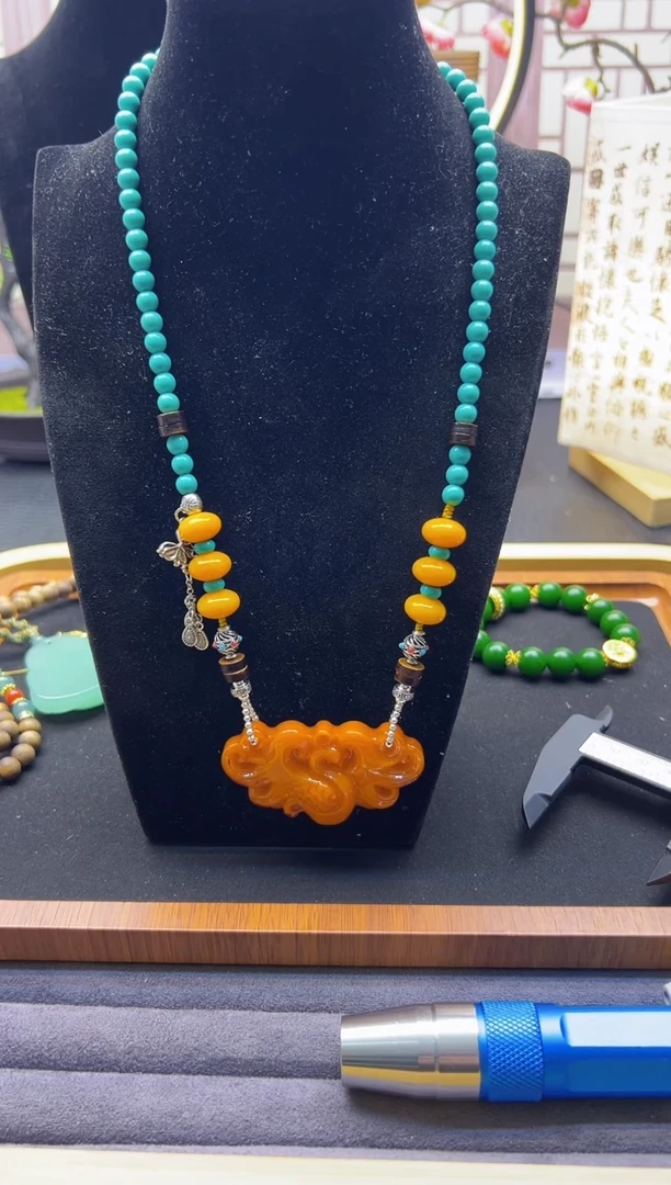 【闪购商品】蜜蜡耳饰14K金镶嵌X333