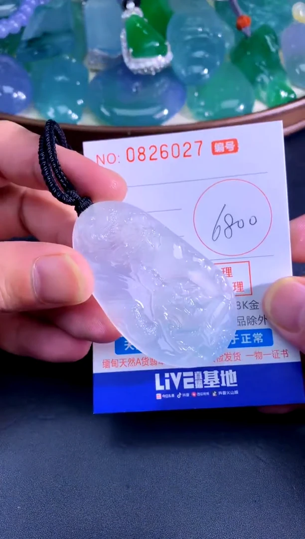 颈饰未镶嵌翡翠天然A货翡翠