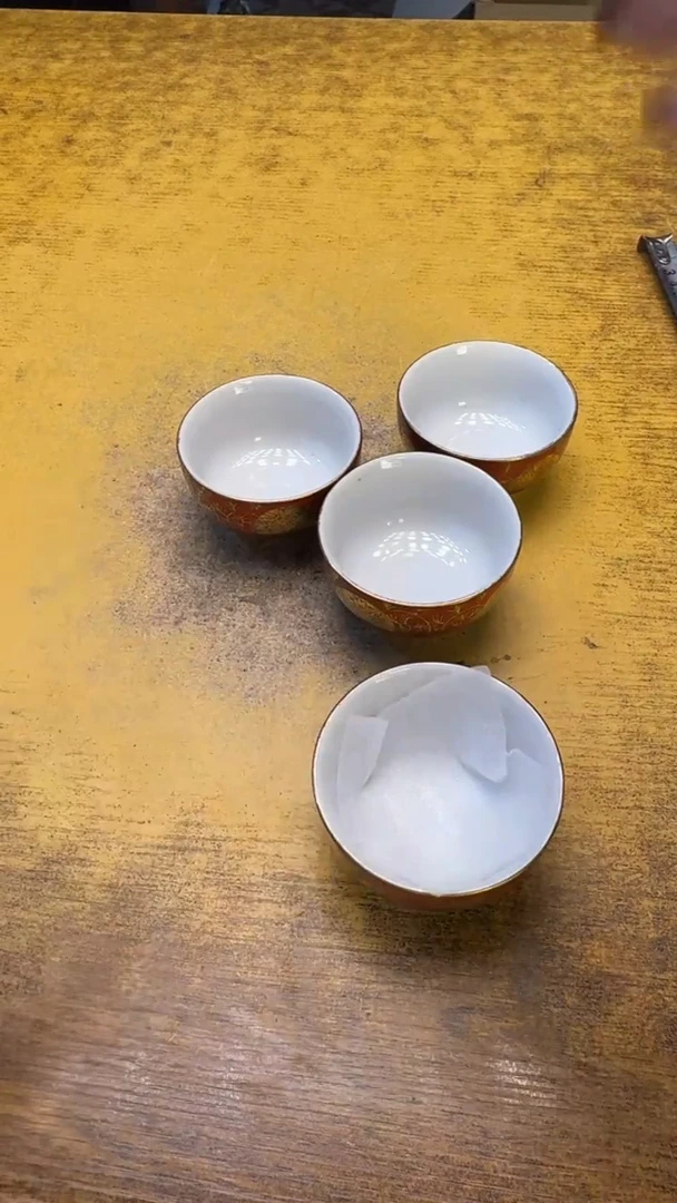 瓷器瓷器瑕疵破破121四件