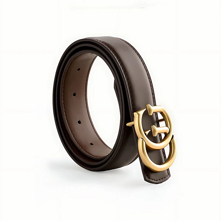 头层牛皮皮带女真皮复古卡扣裤腰带新款配牛仔西裤休闲百搭设计感