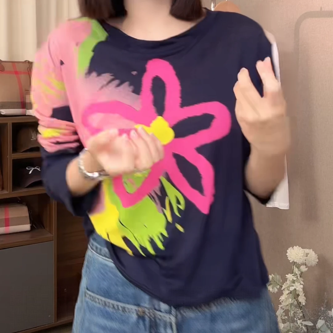 设计感薄款长袖防晒t恤上衣2025夏季新款气质上衣显瘦百搭时尚