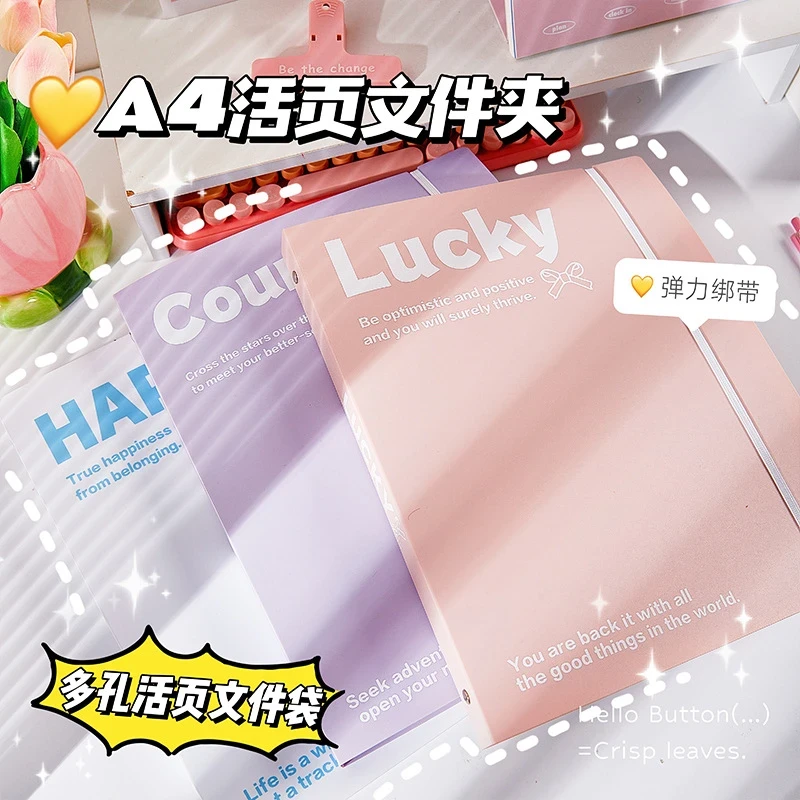 【A4试卷收纳活页文件夹】收纳袋PP防水高颜值试卷学生用资料册