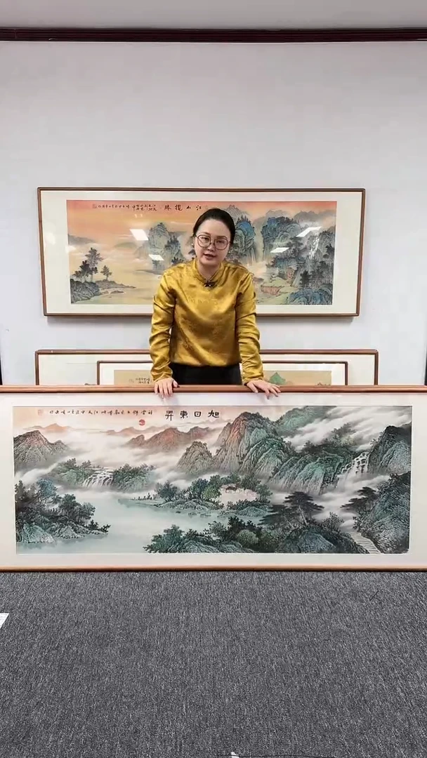 【闪购商品】国画旭日东升210*80张晓东老师