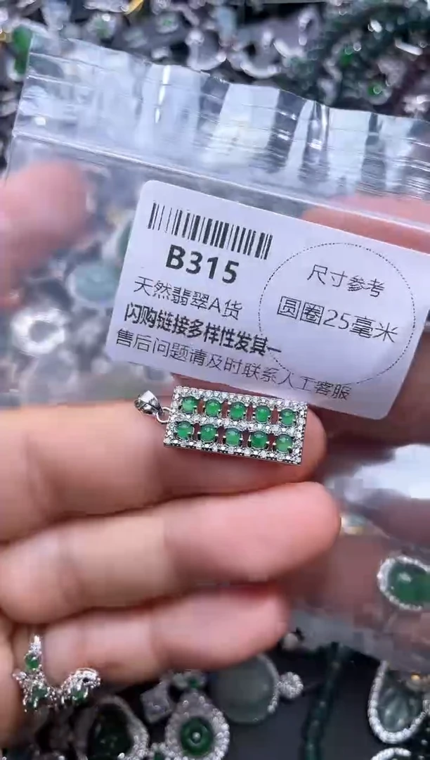 【闪购商品】翡翠颈饰未镶嵌B315吊坠