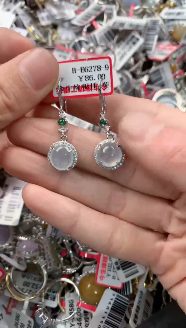 银S925镶嵌戒指翡翠9999----5
