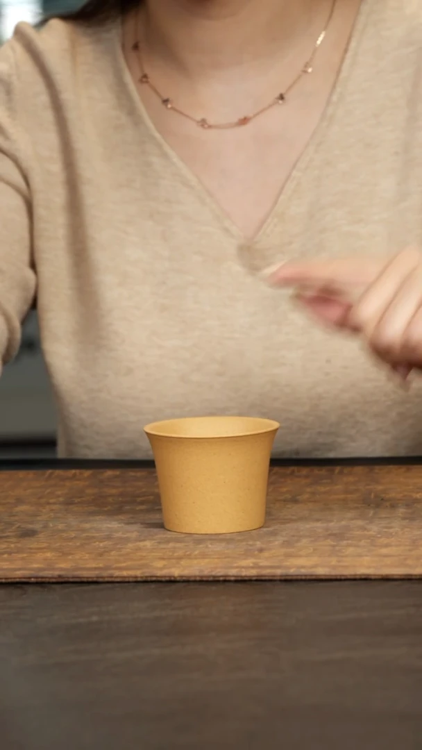 茶壶紫砂马蹄杯黄段70cc