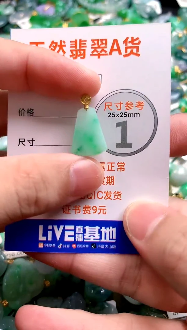 颈饰18K金镶嵌翡翠26100441