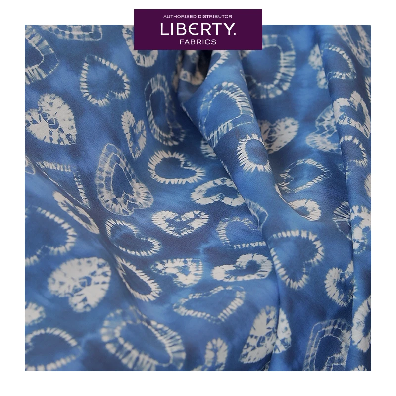 1MF扎染B意大利TIE DYE LIBERTY.棉Tana lawn有机棉布宽1.36米