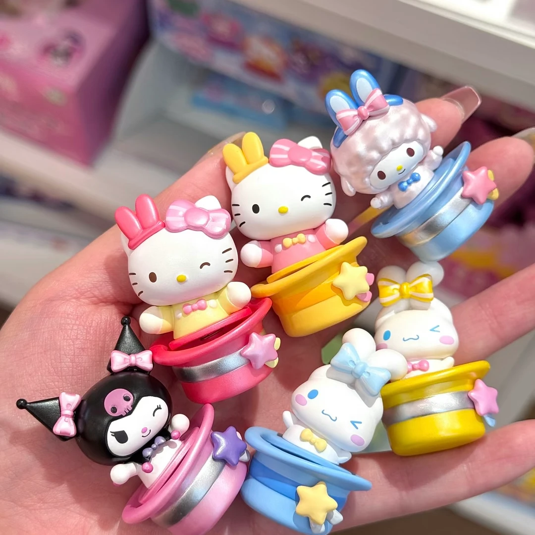 【栗子拆盒】三丽鸥惊奇魔术帽系列萌趣豆盲袋潮玩摆件挂饰