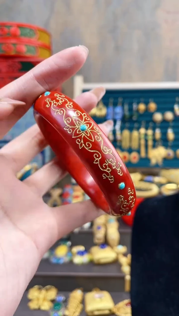【闪购商品】非遗金漆镶嵌镯子56-60
