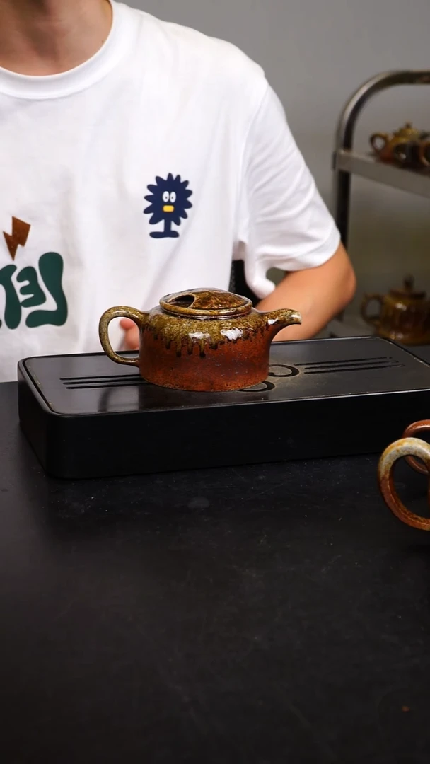 茶壶紫砂宜兴紫砂柴烧壶2