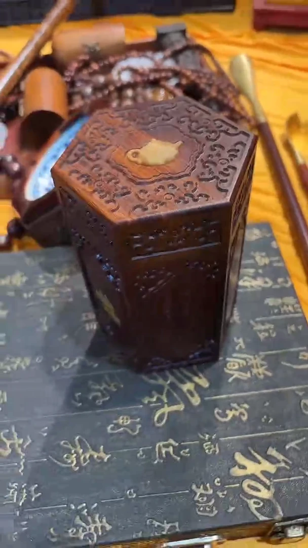 木木雕款茶叶罐茶叶罐